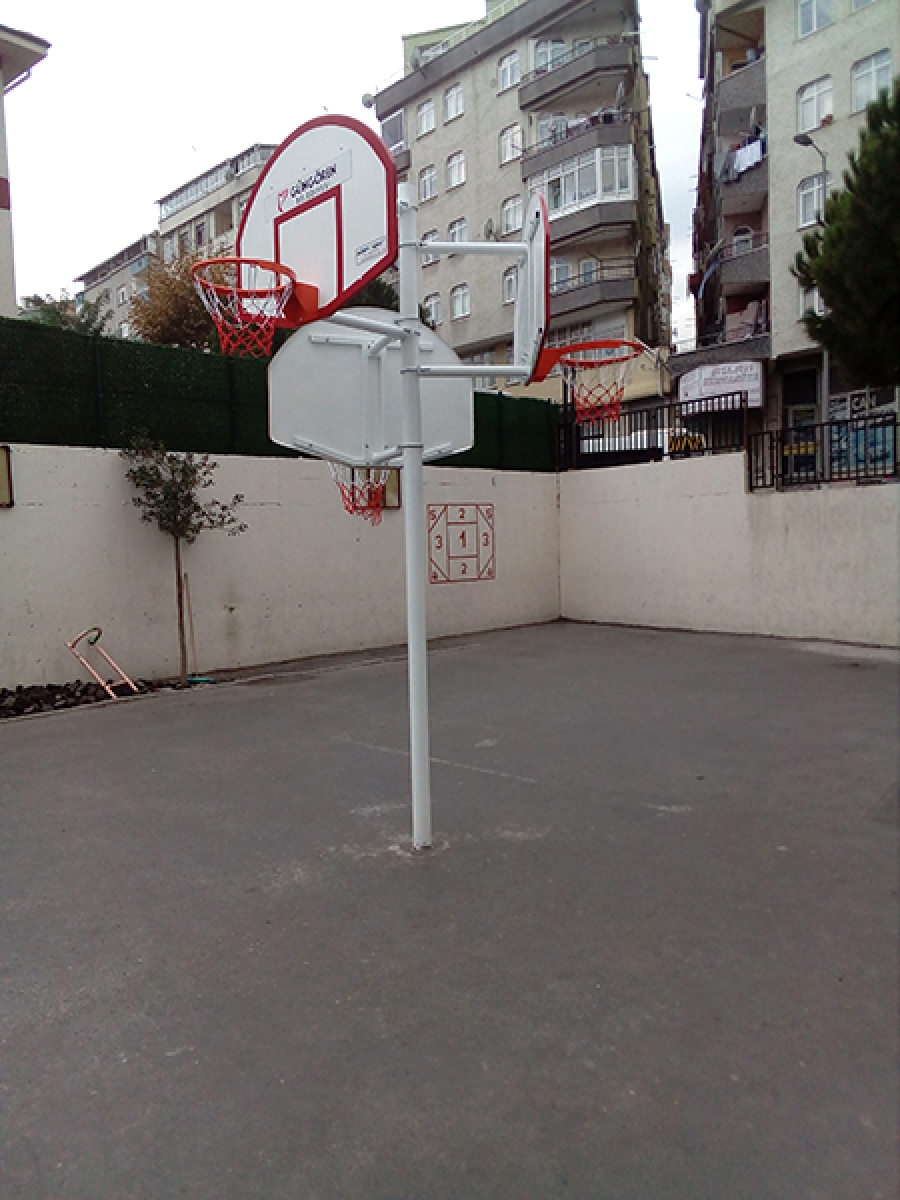 3 YÖNLÜ ANTRENMAN MODEL FİBER PANYALI BASKETBOL POTASI